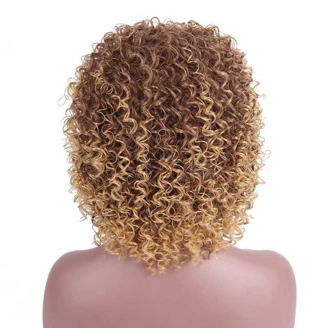 Lace Wig Cacheadas Fibra Premium 35cm